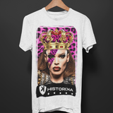 Camiseta HISTORIKA ORIGINAL WHITE LEOPARD PINK